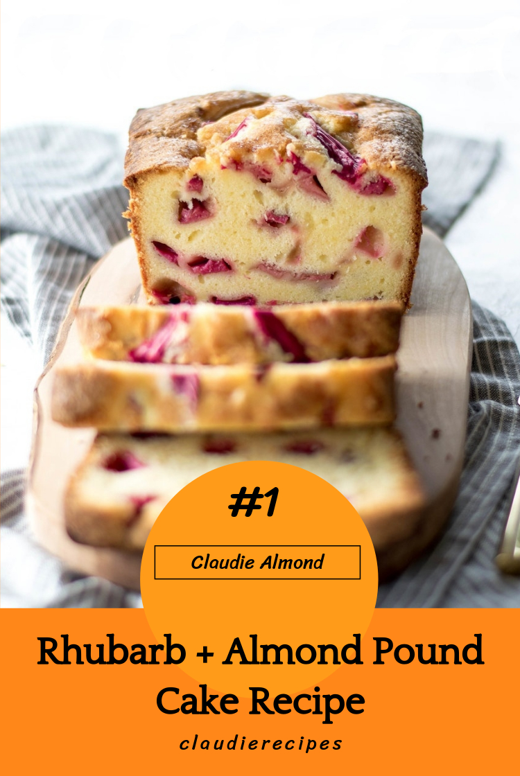 Rhubarb + Almond Pound Cake Recipe