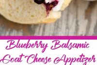 Blueberry Balsamic Goat Cheese Appetizer