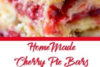 HomeMade Cherry Pie Bars