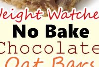 Weight Watchers No Bake Chocolate Oat Bars